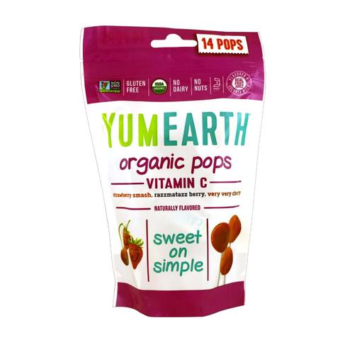 Yummy Earth Organic Pops Vitamin C 85g