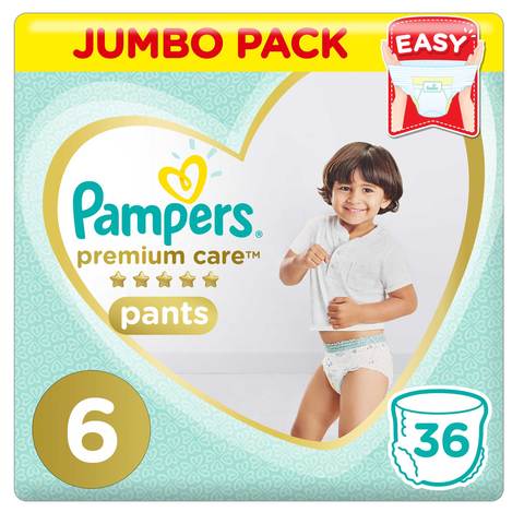 Pampers Premium Care Pants Diapers Size 6 36 Count