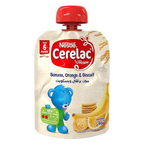 Nestle Banana Orange And Biscuit Cerelac 90g