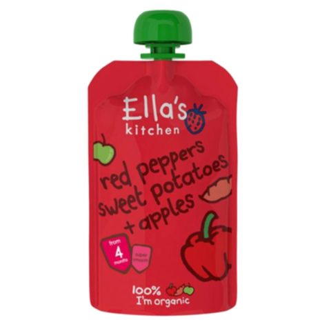 Ella\'s Kitchen Red Peppers Sweet Potatoes + Apples Puree 120g