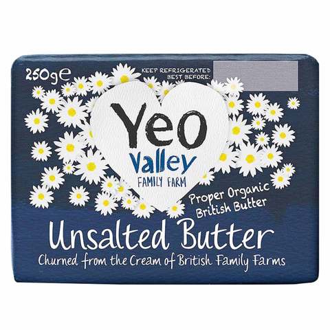 Yeo Valley Organic Unsalted Butter 250gm