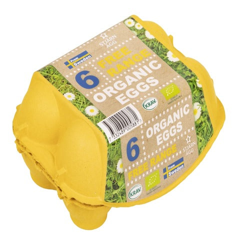 Stjarn Agg Organic Medium Eggs 6 Piece