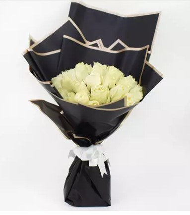 35 White Roses Designer Bouquet