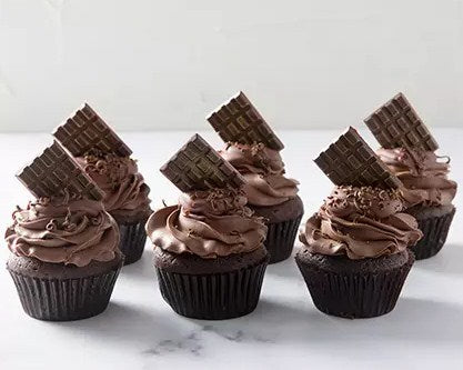 6 Chocolaty Delight Cupcakes