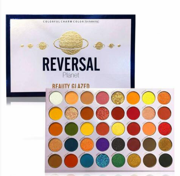 Beauty Glazed Reversal Planet High Pigmented 40 Colors Eyeshadow Palette Metallic Matt