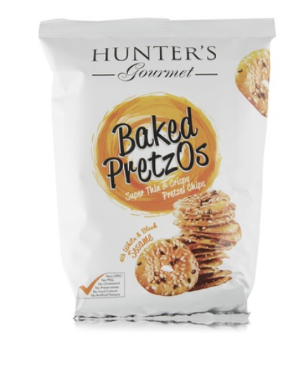 Hunter\'s Gourmet baked pretzos black and white sesame