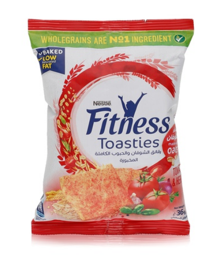 Nestle Fitness tomato herbs toasties 36g