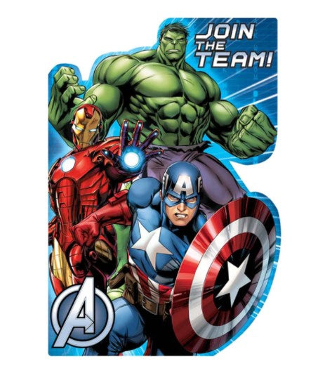 Avengers Postcard Invitations