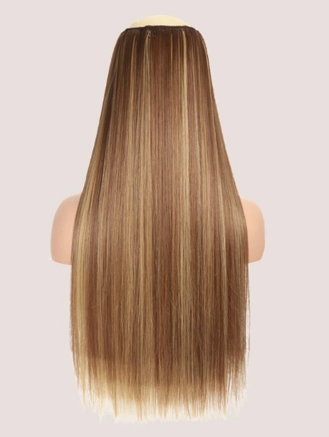 5pcs Clip Long Straight Hairpiece