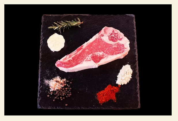 Australian Black Angus Beef Bone in Striploin Steak