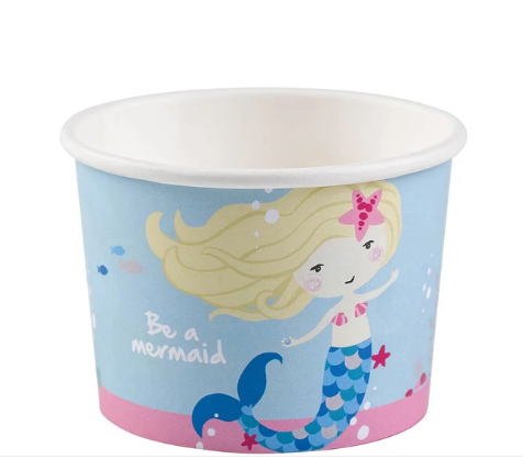 Be A Mermaid Ice Cream Bowls 9oz, 8pcs