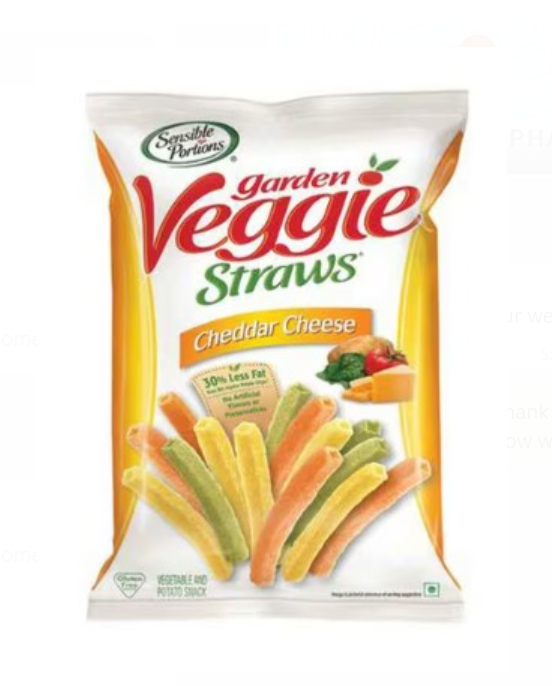 Sensible Portions Cheddar Cheese Garden Veggie Straws 120g