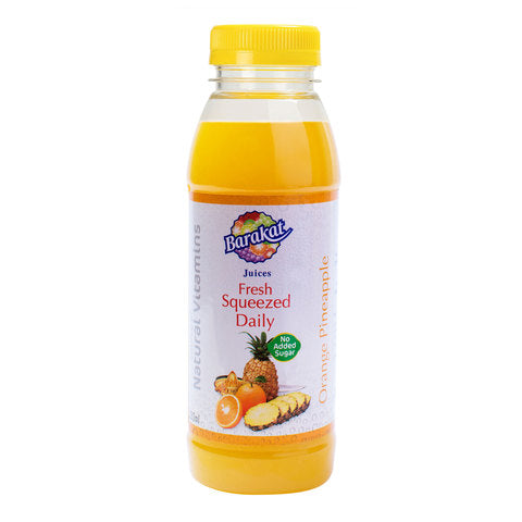 Barakat Fresh Squeezed Daily Orange Pineapple Juice 330ml