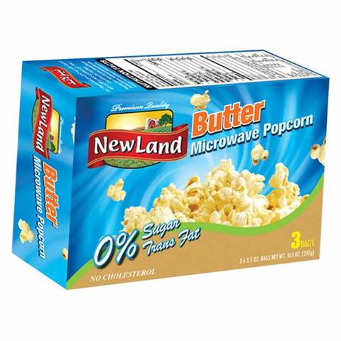 New Land Microwave Popcorn Butter 297g