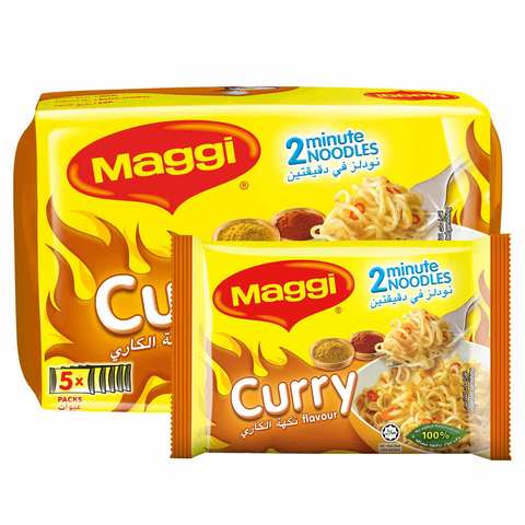 Nestle Maggi 2 Minutes Curry Noodles 79g x Pack of 5