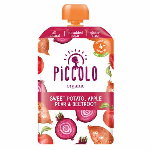 Piccolo Organic Sweet Potato, Apple & Beetroot 100g